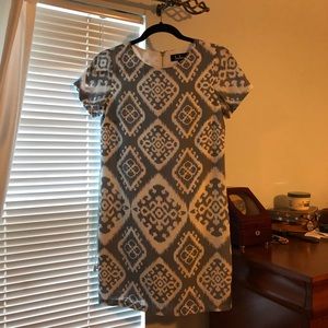 Lulus Grey and White Shift Dress Size XS